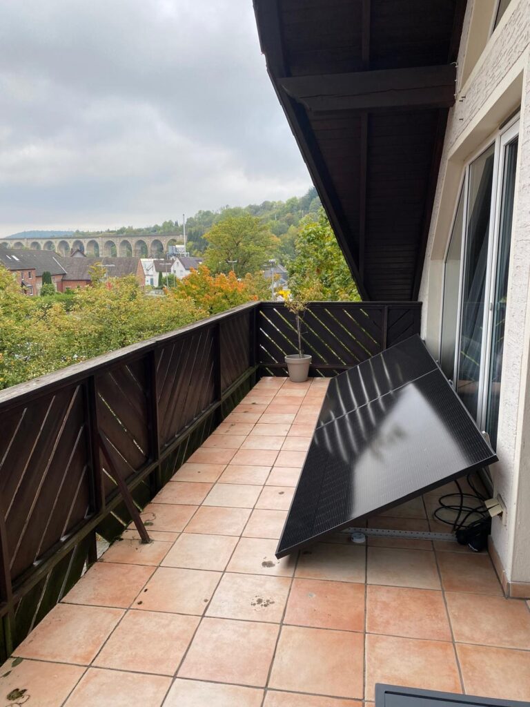 Blick vom Balkon
