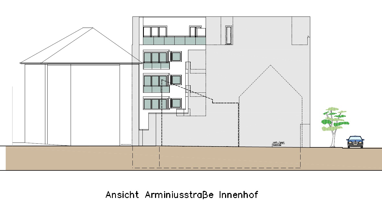 Ansicht West Innenhof
