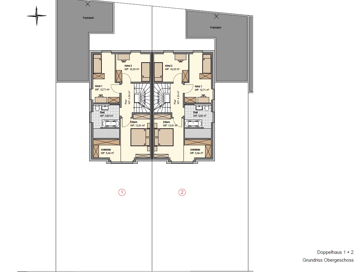 Grundriss Obergeschoss