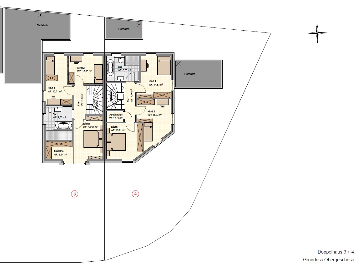 Obergeschoss Grundriss