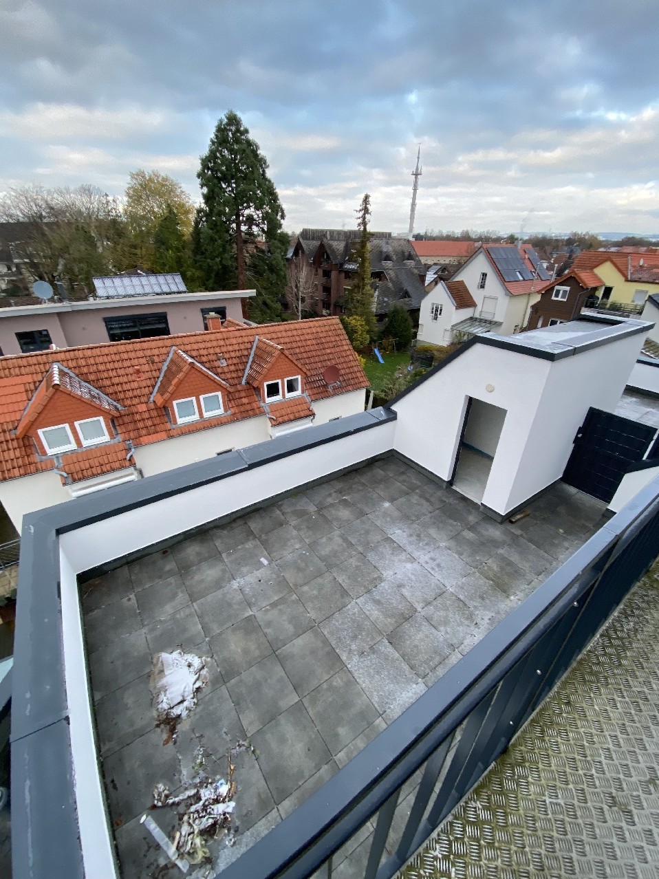 Sicht auf die Dachterrasse