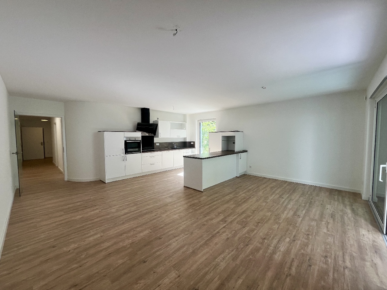 Wohnzimmer mit Küche