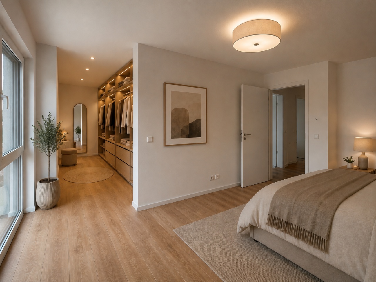 Mögliches Hauptschlafzimmer mit Ankleide