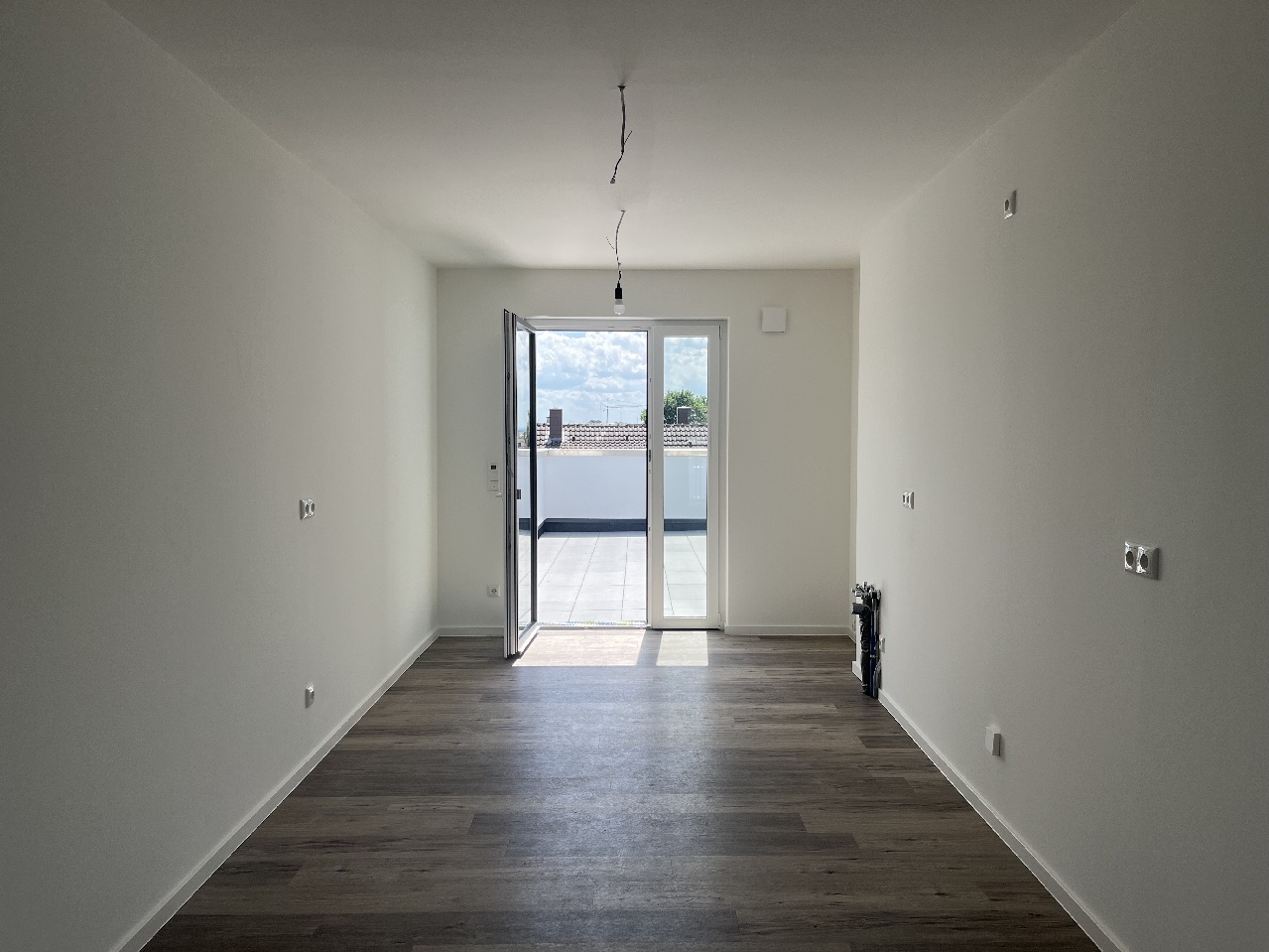 Küche mit Dachterrasse